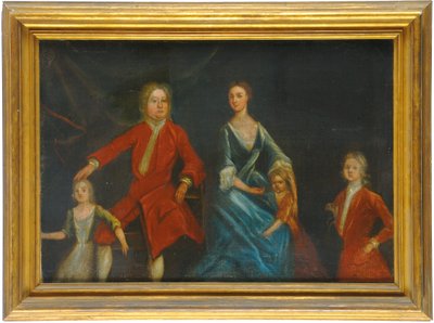 Skupinový portrét rodiny Arundell z Wardour od English School