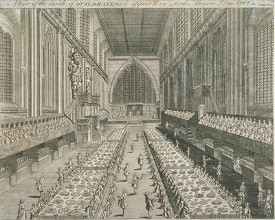 Guildhall, Gentlemans Magazine, 1761 od English School