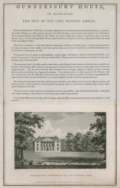Gunnersbury House, Middlesex, sídlo zesnulé princezny Amelie od English School