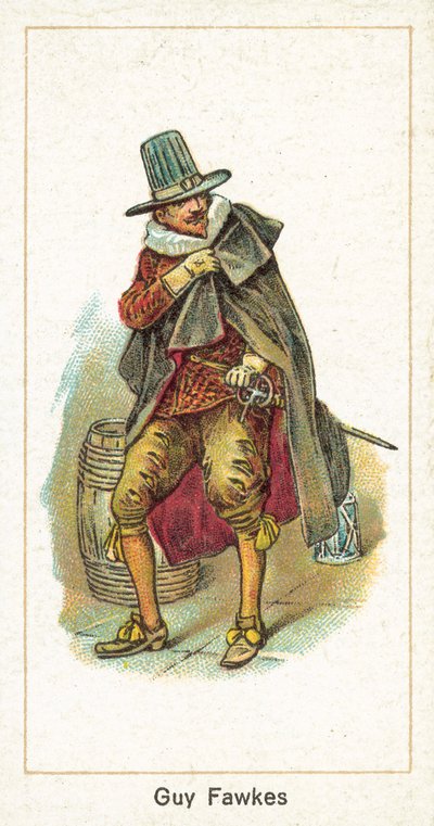 Guy Fawkes (chromolitho) od English School