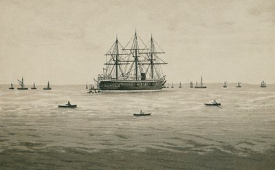 HMS Penelope (litografie) od English School