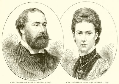 H.R.H. princ z Walesu (B. 9. listopadu 1841). H.R.H. princezna z Walesu (B. 1. prosince 1844) od English School
