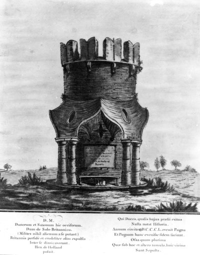 Hackendown Monument, ryl J. Basire, 1780 (akvatinta s leptem) od English School