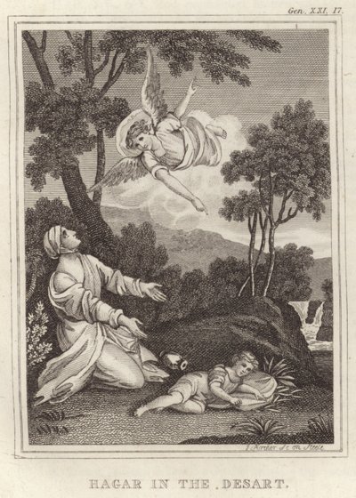 Hagar v poušti od English School