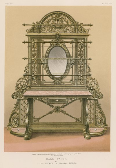 Hall Table od Yates, Haywood a Drabble, Londýn od English School