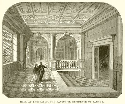 Hall v Theobalds, oblíbené sídlo Jakuba I od English School