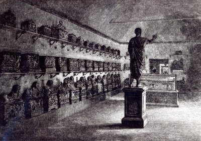 Sál Arringatore, Etruské muzeum, Florencie od English School