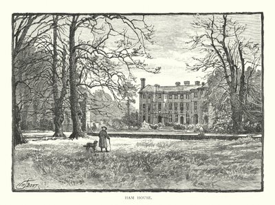 Ham House (rytina) od English School