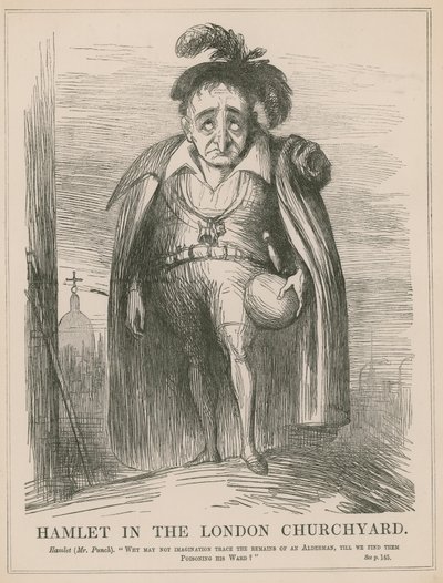 Hamlet na londýnském hřbitově od English School