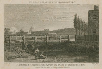Hampstead a Primrose Hills, ze silnice Duke of Bedfords od English School