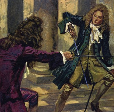 Händel a skladatel a zpěvák jménem Mattheson svedli souboj s meči od English School