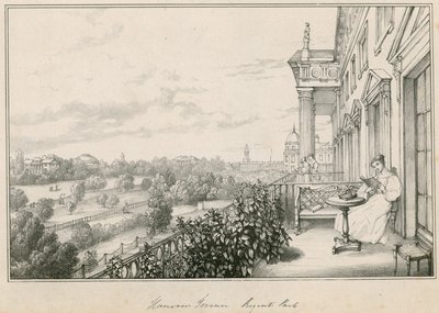 Hannover Terrace, Regents Park, Londýn od English School