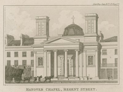 Hannoverská kaple, Regent Street, Londýn od English School