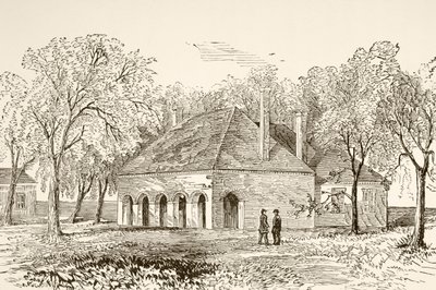 Hanover Court House, Virginia (litho) od English School