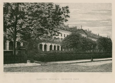 Hanover Terrace, Regents Park, Londýn od English School