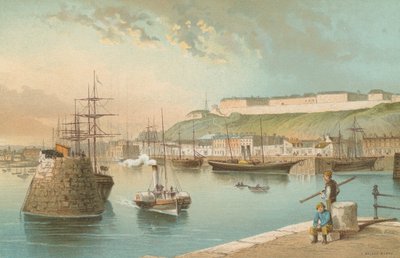 Přístav a Fort Regent, St. Heliers--Jersey od English School