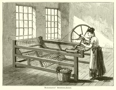 Hargreaves Spinning-Jenny od English School