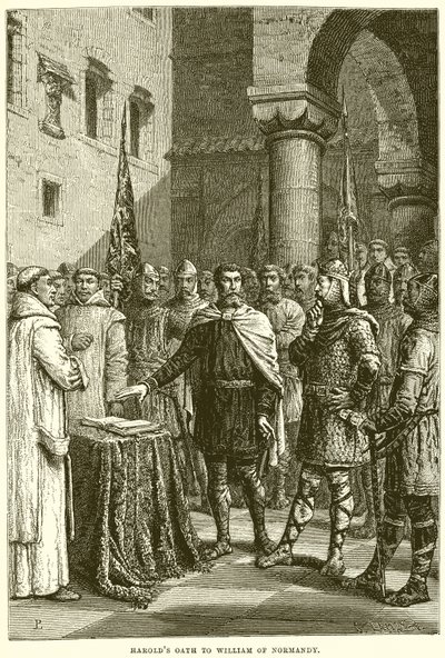 Harolds Oath Williamovi z Normandie od English School