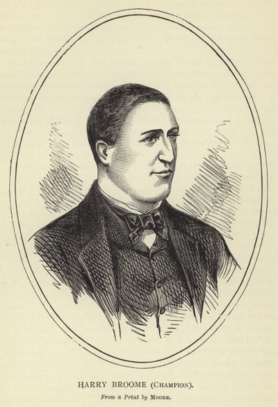 Harry Broome, šampión, z tisku od Moora od English School