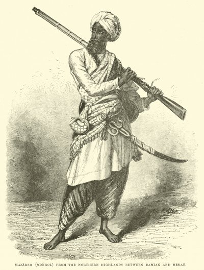 Hazareh (Mongol) ze Severní vysočiny mezi Bamian a Herat od English School