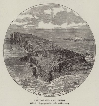 Helgoland a Sandy (rytina) od English School
