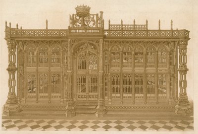 Henry 7th Chapel, Westminster Abbey, Londýn od English School