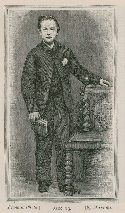 Henry Arthur Jones, dramatik, ve věku 13 let od English School