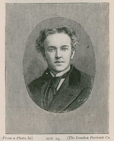 Henry Arthur Jones , dramatik, ve věku 19 let od English School
