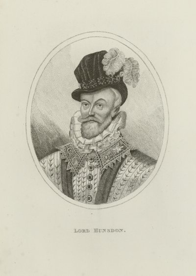 Henry Carey, Lord Hunsdon (rytina) od English School