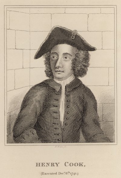 Henry Cook, popraven 6. prosince 1741 od English School