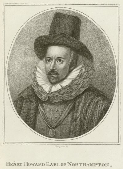 Henry Howard, hrabě z Northamptonu (rytina) od English School