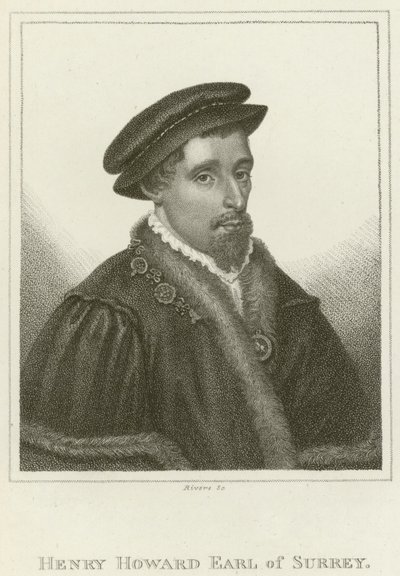 Henry Howard, hrabě ze Surrey (rytina) od English School