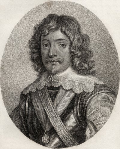 Henry Rich, vyryla Geremia, ilustrace z „Katalogu královských a vznešených autorů, svazek III“, vydaného v roce 1806 od English School