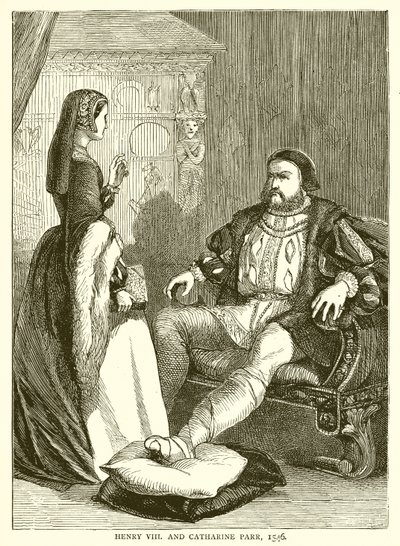 Jindřich VIII a Catharine Parr, 1546 od English School
