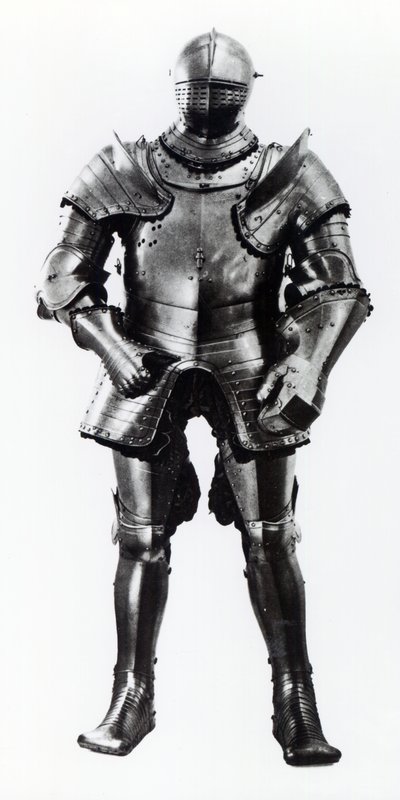 Polní a sklápěcí zbroj Jindřicha VIII., 1540 (kov) od English School