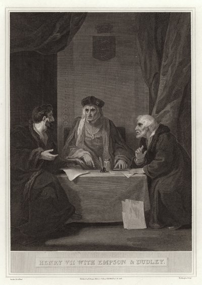 Jindřich VII s Empsonem a Dudleym od English School