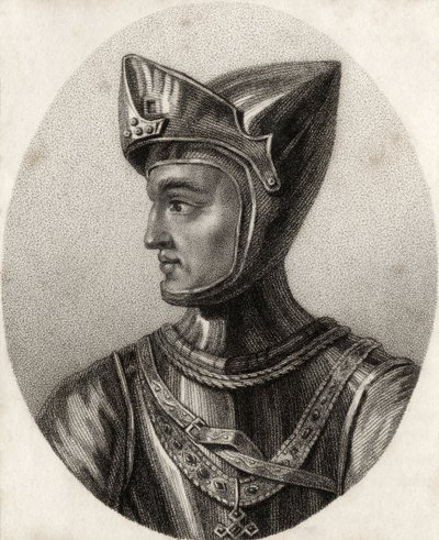 Jindřich z Grosmontu, vévoda z Lancasteru, z „Katalogu královských a vznešených autorů“, vydaný v roce 1806 od English School
