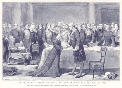 První rada Jejího Veličenstva v Kensingtonském paláci, 20. června 1837 od English School