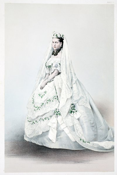 Její královská výsost princezna Alexandra Caroline Dánská, z Památníku svatby Edwarda VII a Alexandry Dánské, hospoda. 1864 od English School