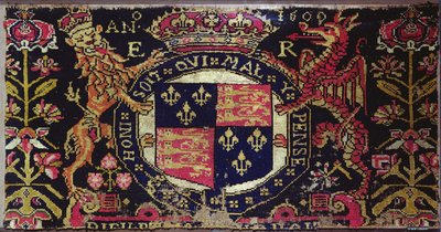 Heraldický deskový koberec, 1600 (textil) od English School