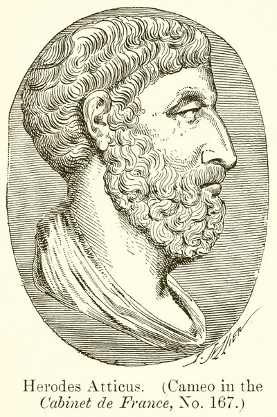 Herodes Atticus. (Cameo in the Cabinet de France, č. 167) od English School