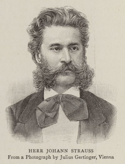 Herr Johann Strauss (rytina) od English School