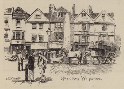 High Street, Whitechapel (rytina) od English School