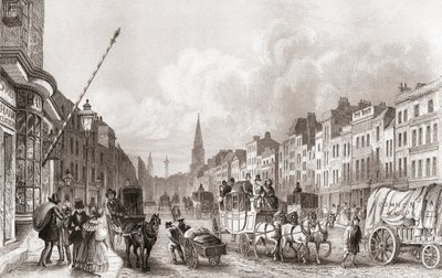 High Street, Whitechapel, Londýn, Anglie od English School