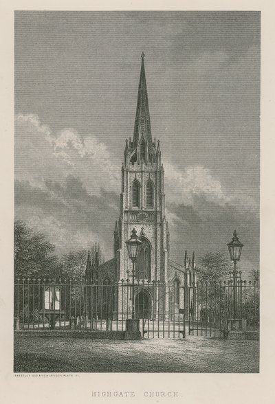 Highgate Church, Londýn od English School