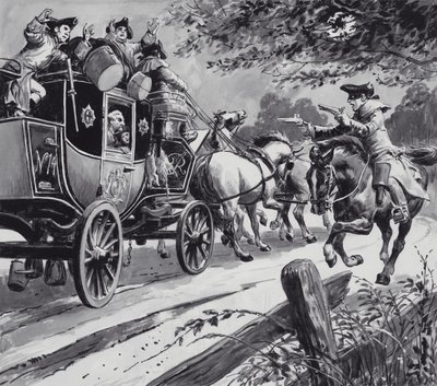 Highwayman (kvaš na papíře) od English School