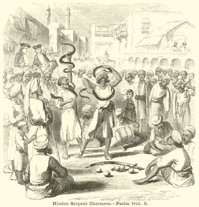 Hindoo Zaříkávače hadů, Žalm, lviii, 5 od English School