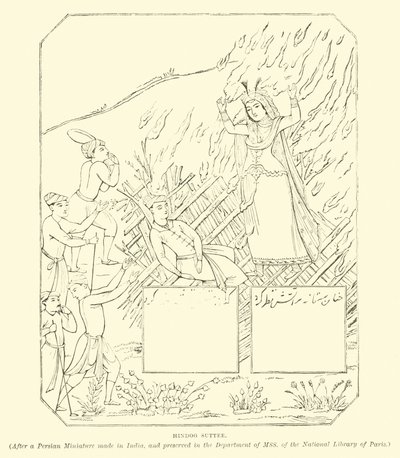 Hindoo suttee od English School