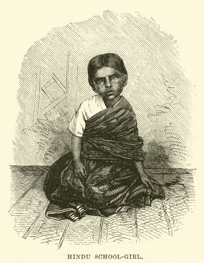 Hinduistická školačka od English School
