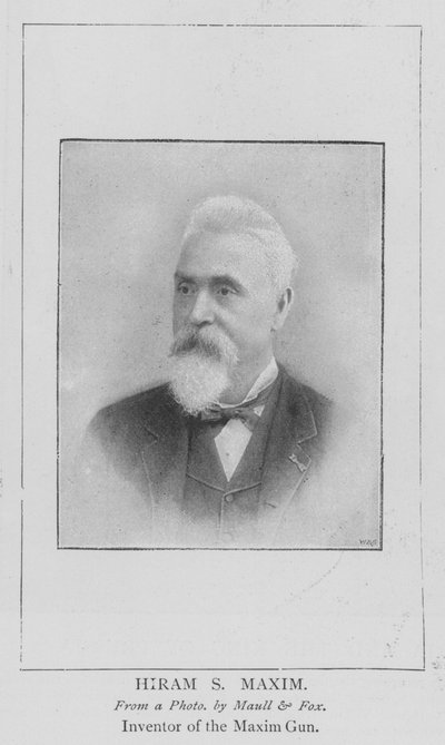 Hiram S Maxim (rytina) od English School